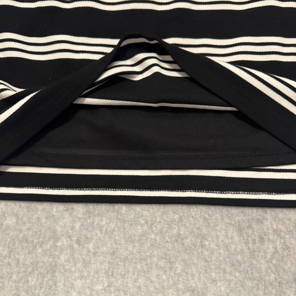 Adrianna Papell Black White Striped Pencil Skirt M Lined Office Work Business - Picture 8 of 8